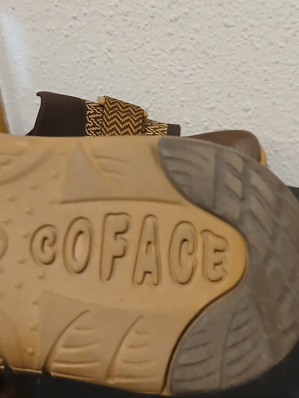 ​COFACE Men's Orthopedic Sport Recovery Slide Sandals Brown Size 9